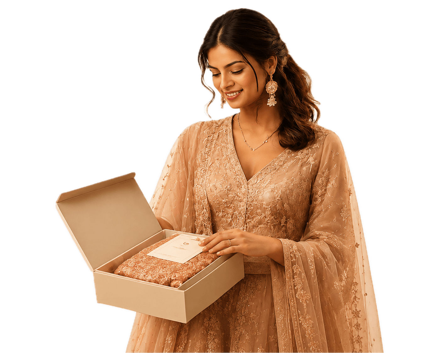 Woman opening a Ceezon gift box